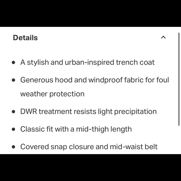 North face apex bionic trench coat - Picture 7 of 7